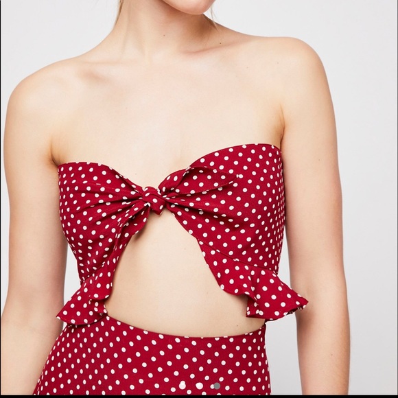 Free People (Flynn Skye) Polka Dot Maxi Dress - Picture 1 of 4